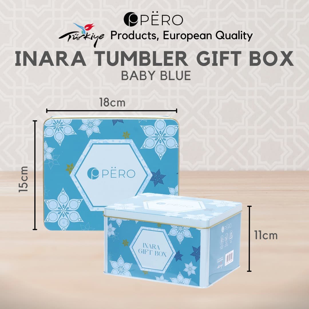 Mini Guzel Tumbler Gift Box 550ML / Tumbler dengan Straw & Keychain